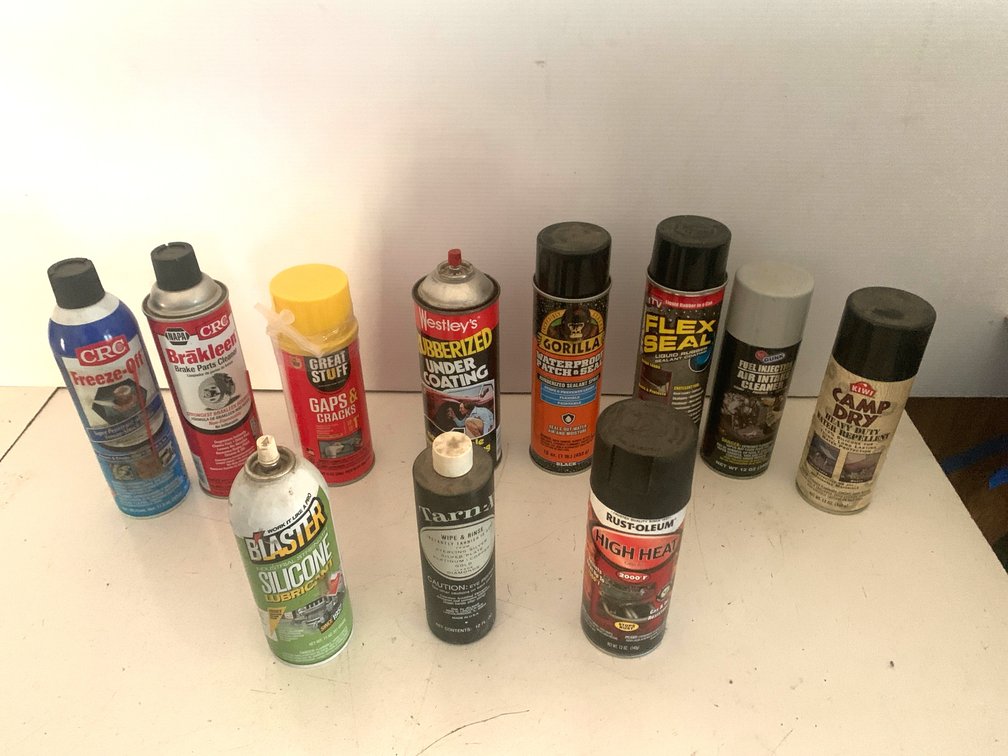 Automotive and Household Maintenance Sprays, Sealants, and Cleaners