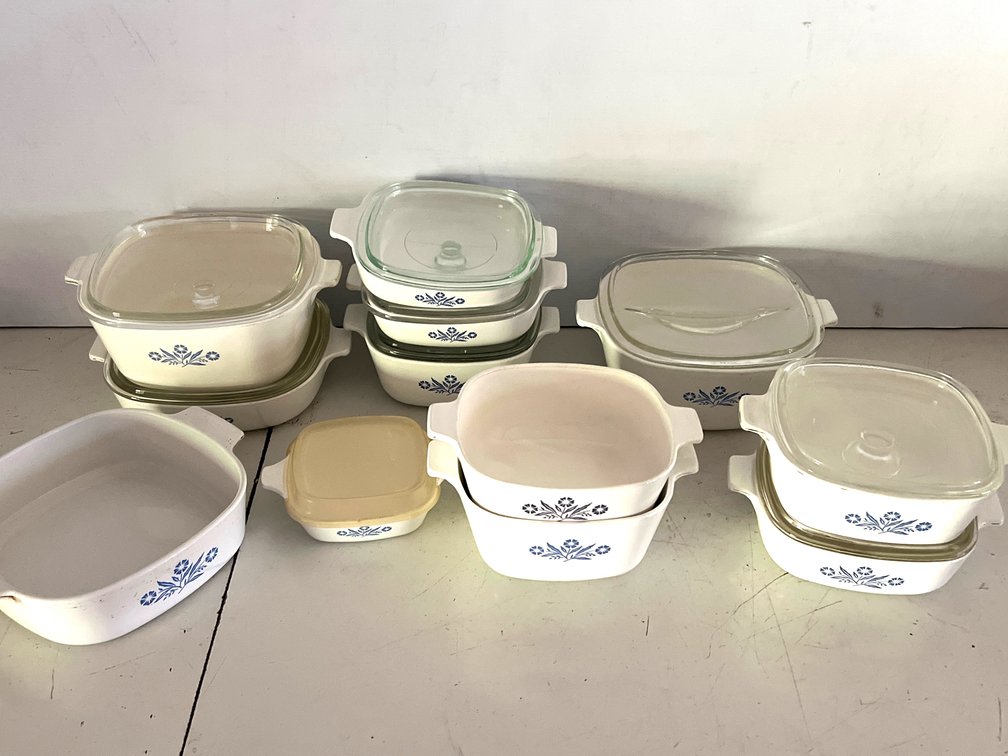 Corning Ware Cornflower Casserole and Baking Dishes