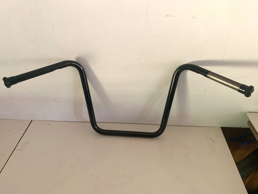Gloss Black Ape Hanger Motorcycle Handlebars