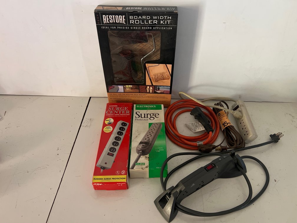 Surge Protectors, Extension Cords, and Roller Kit