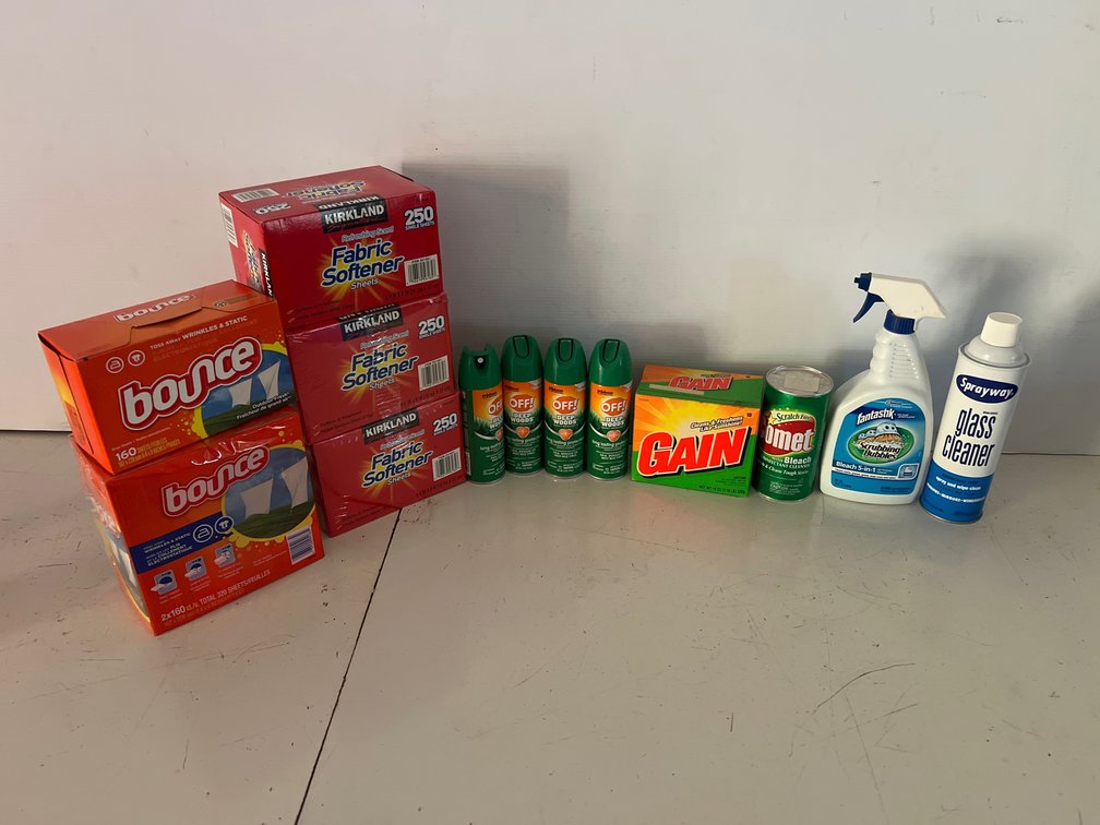 Dryer Sheets, Insect Repellents, and Cleaning Products