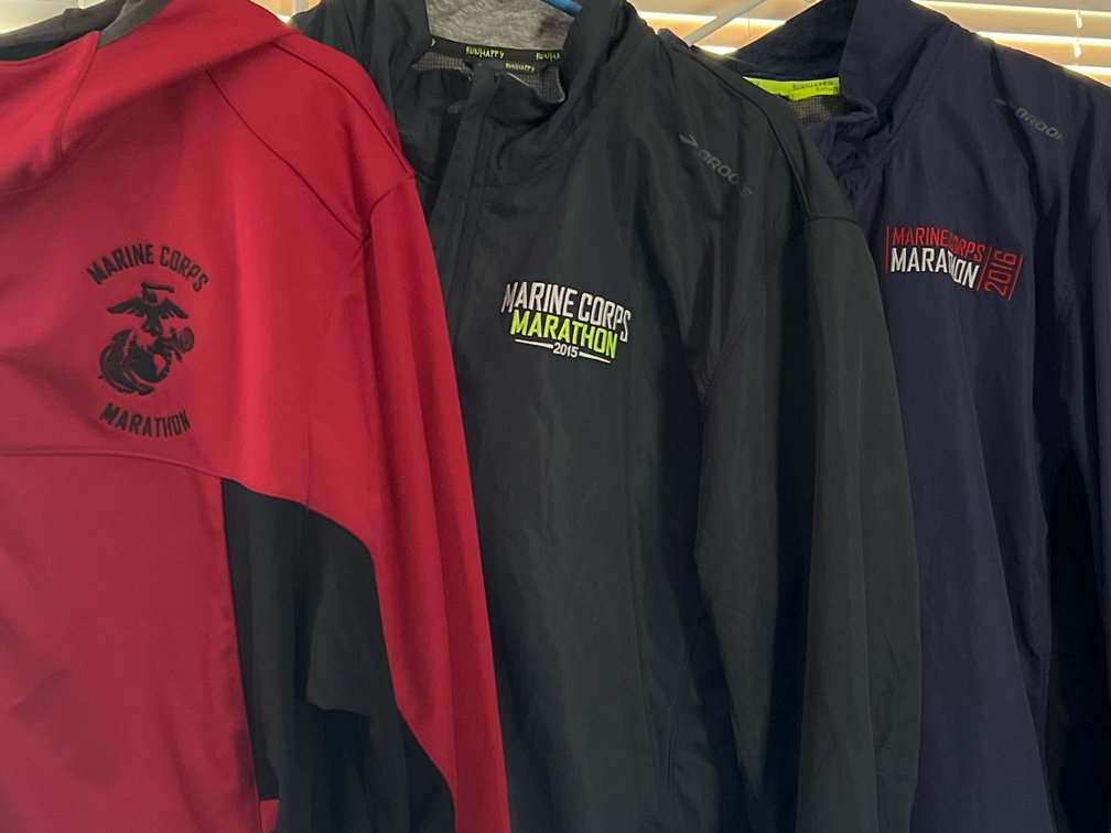 Marine Corps Marathon Running Jackets, Size XL