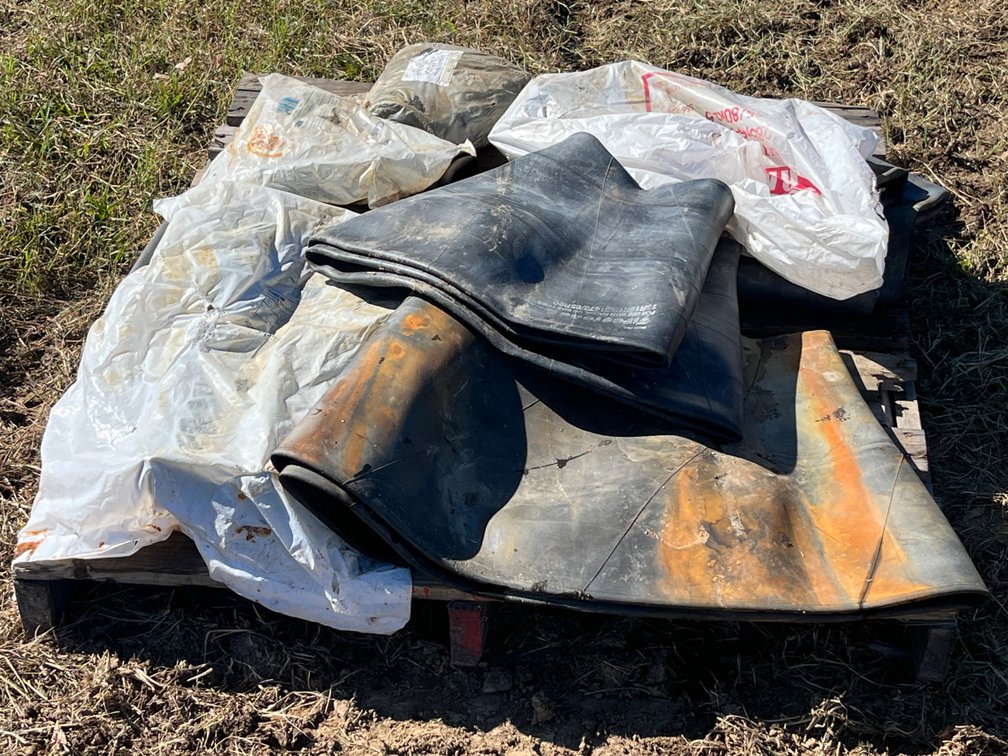 Pallet of Heavy-Duty Rubber Tire Inner Tubes