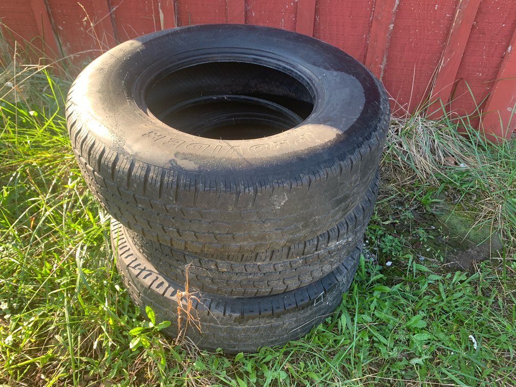 Three Provider ST225/75R15 Radial Trailer Tires