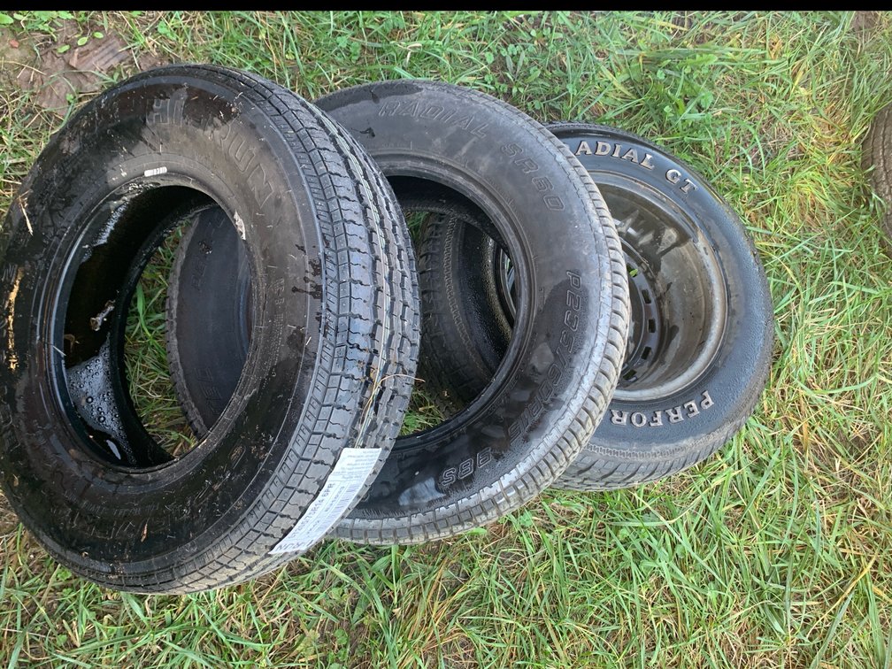 Automotive and Trailer Tires with Steel Wheel