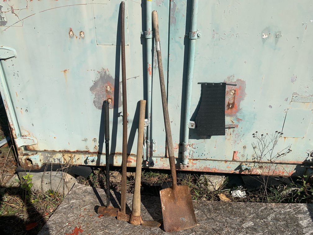 Sledgehammers, Cutter Mattock, and Square-Point Shovel