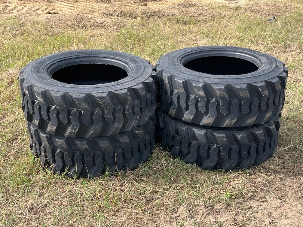(4) Forerunner 10-16.5 NHS Directional Skid Steer Tires