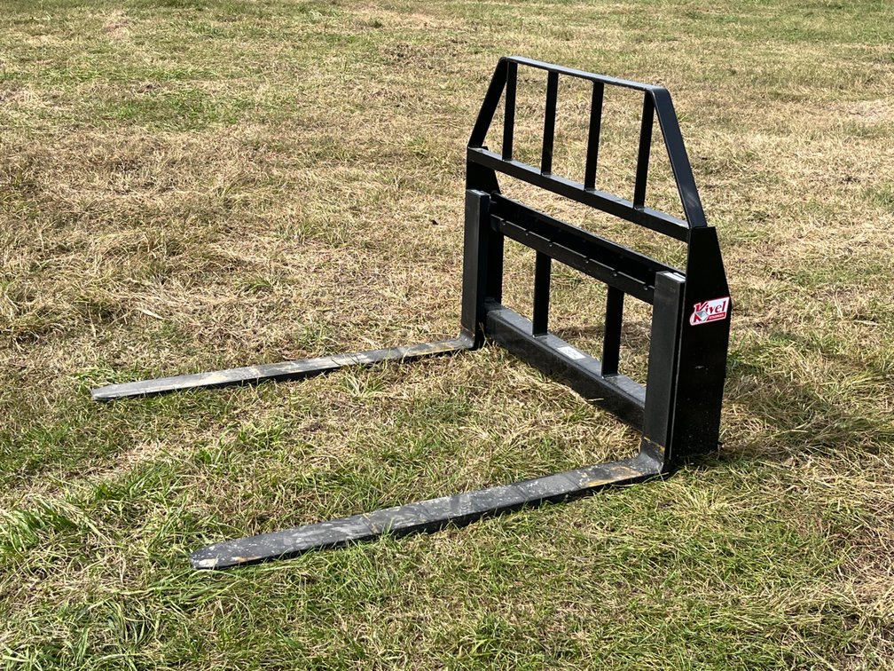 Kivel 3500 lb Skid Steer Pallet Fork Attachment