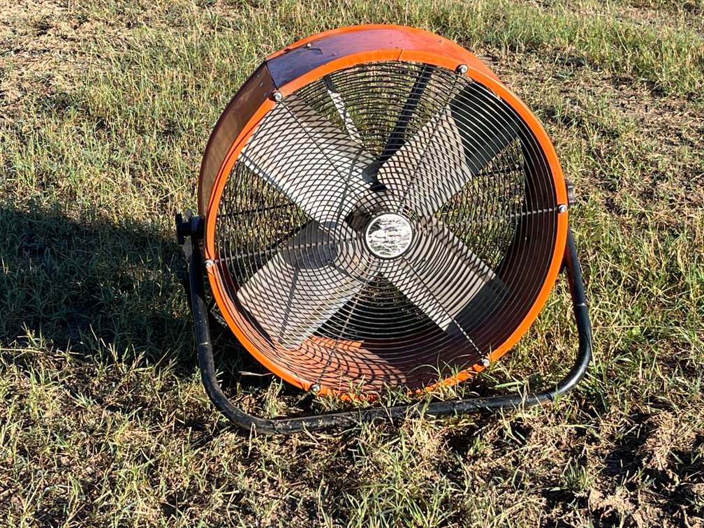 Drum Floor Fan on Cradle Stand