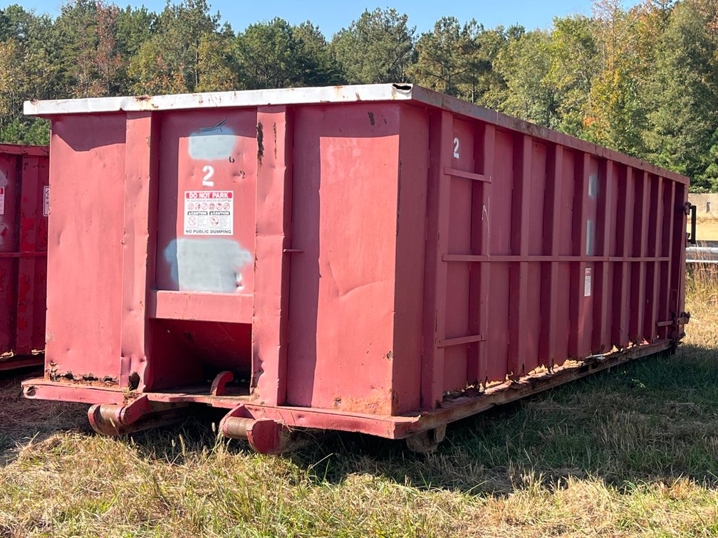 30 Yard Roll-Off Dumpster Container with Rollers