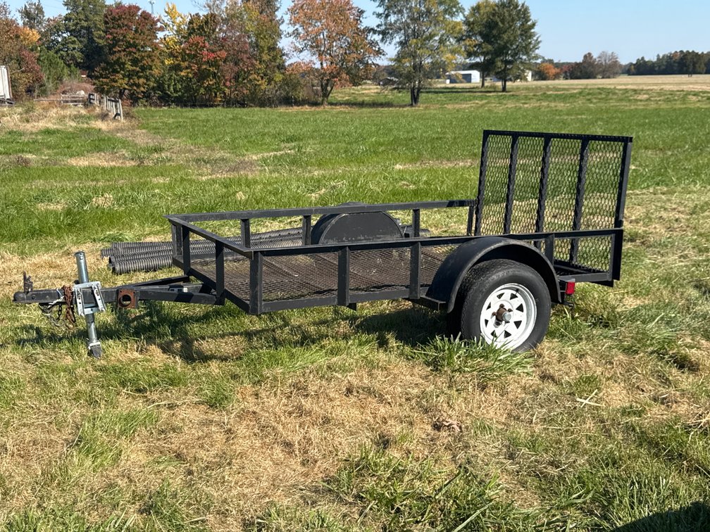 2000 Lone Wolf Single-Axle Utility Trailer with Ramp Gate
