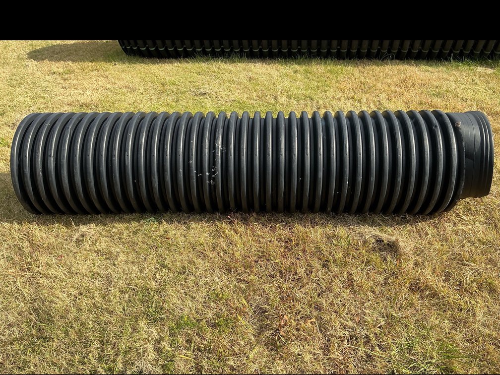 24" Black Corrugated Plastic Culvert Drainage Pipe