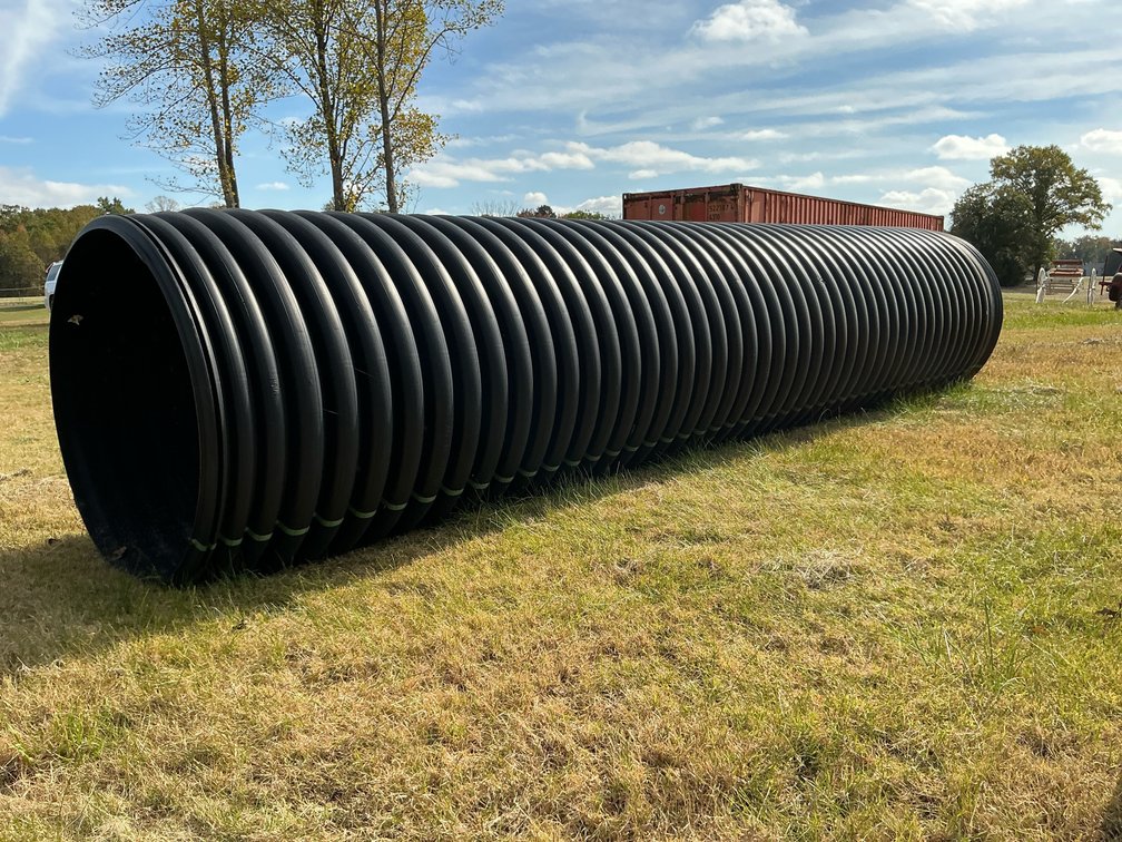 Corrugated Plastic Culvert Pipe, 48 in x 20 ft