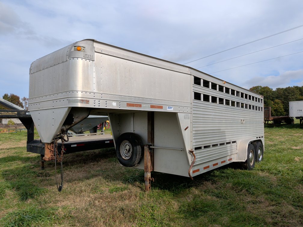 1996 EBY Aluminum Gooseneck Livestock Trailer