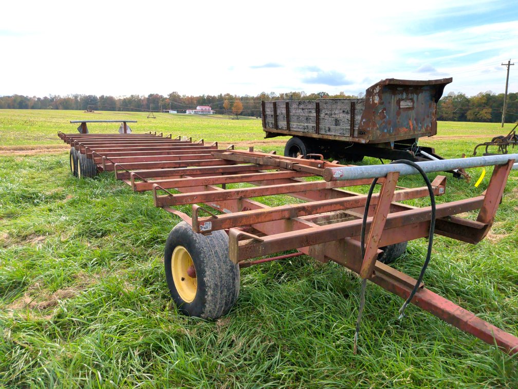 Bale Transport Wagon On Farmco Running Gear