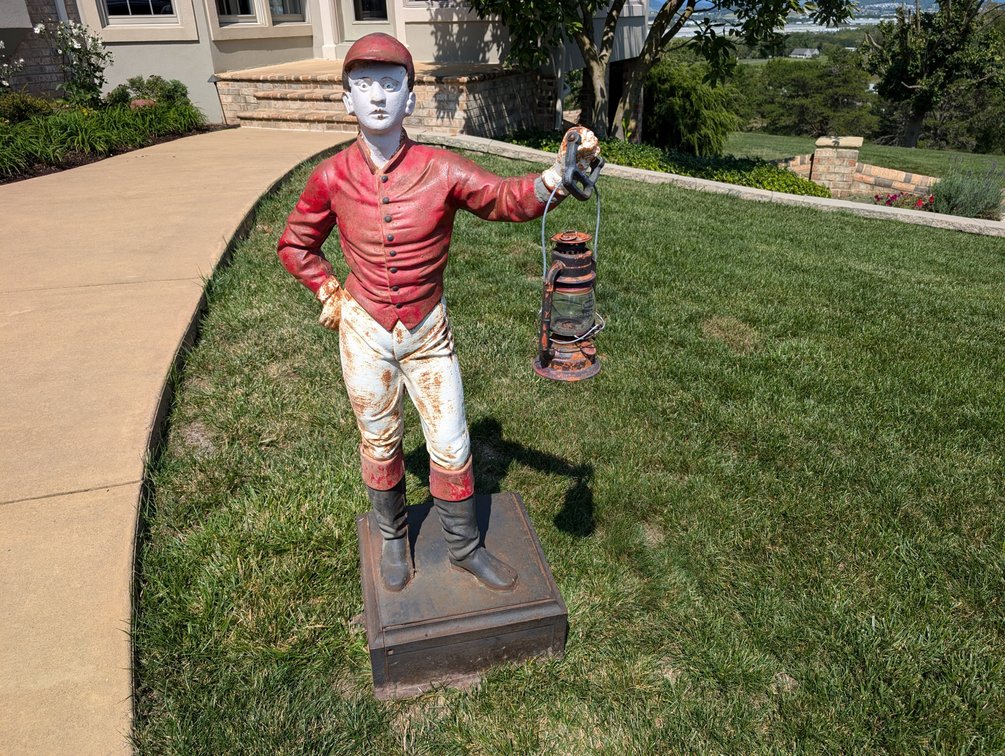 Cast Iron Lawn Jockey