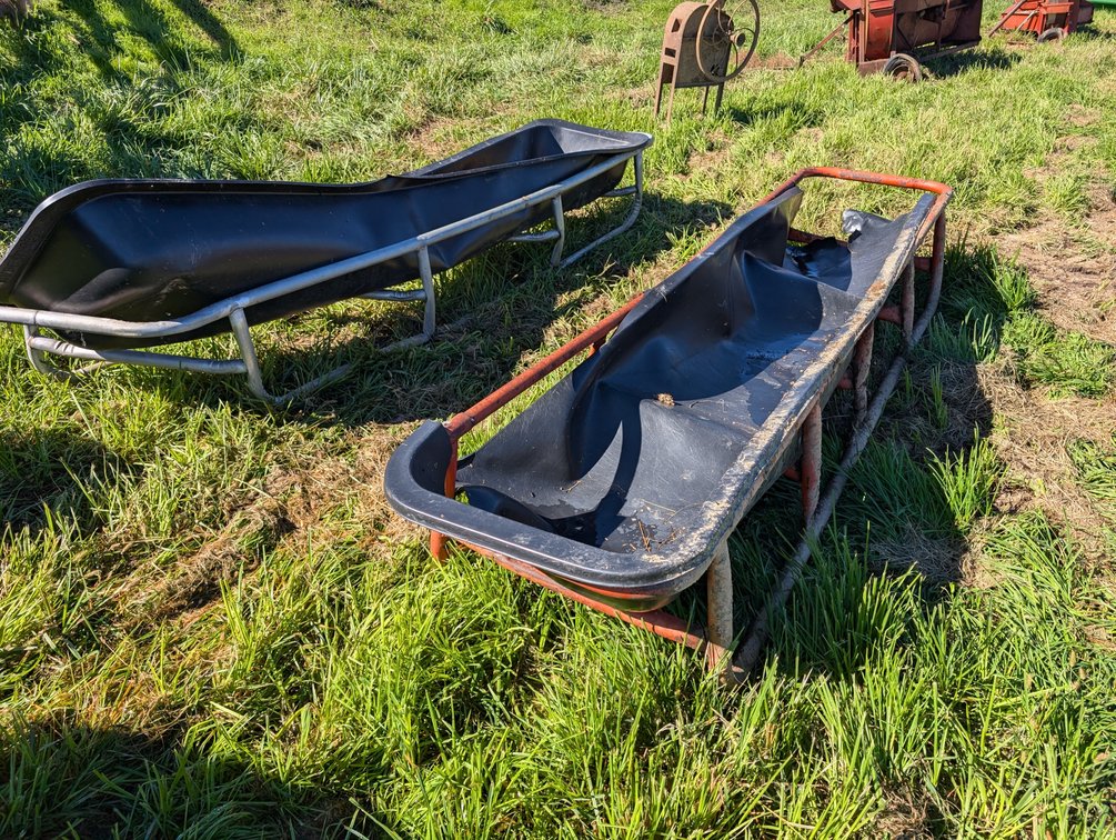Pair Of Feed Troughs