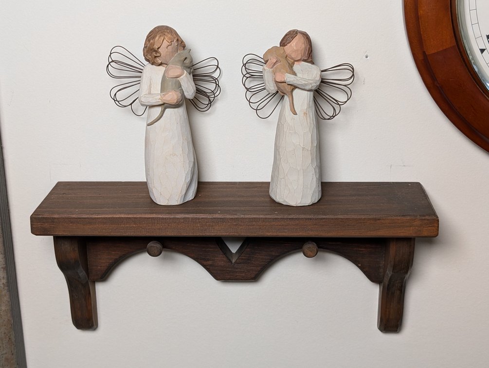 Shelf With Willow Tree Figures