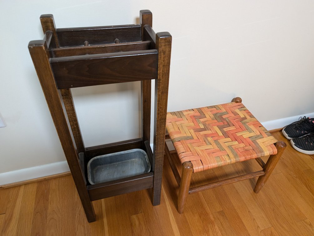 Unbrella Stand And Stool