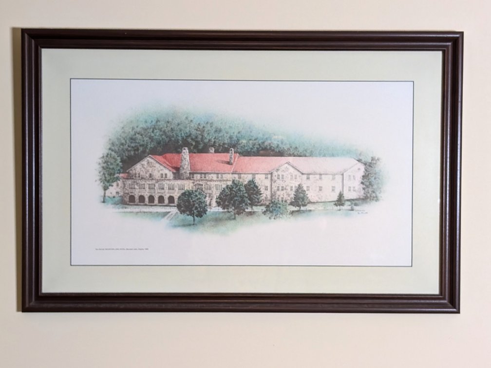 Ron McCall Mountain Lake Hotel Print