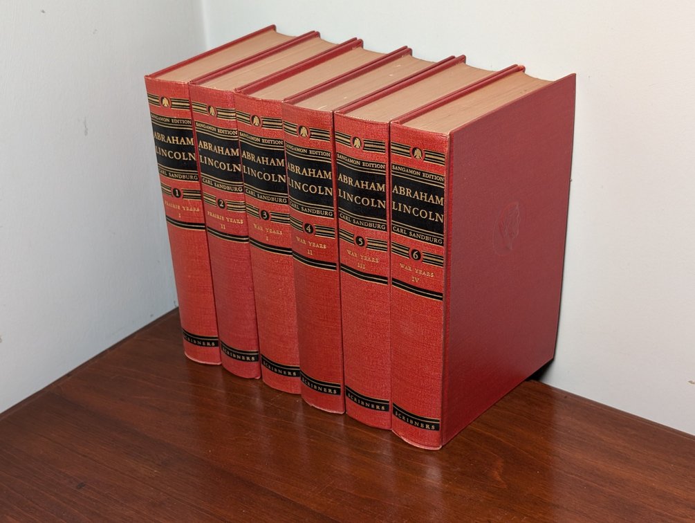 Abraham Lincoln Prairie Years and War Years Six Volume Set