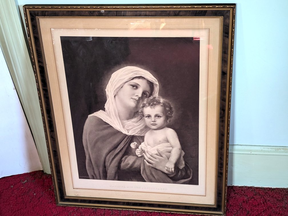Vintage Framed Black and White Photo