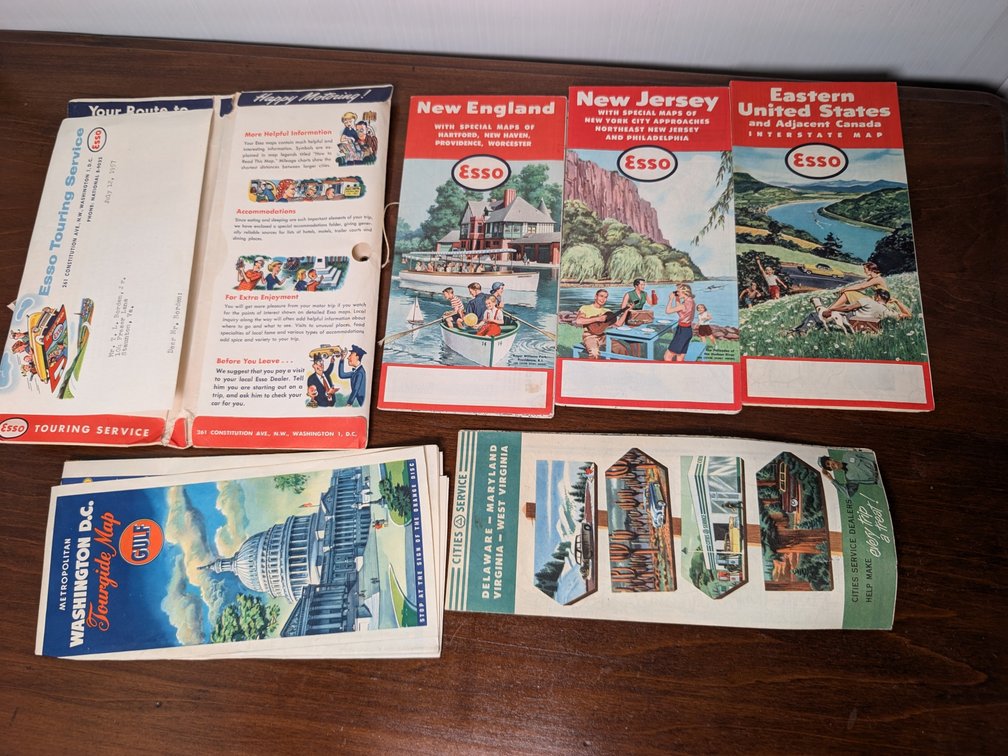 Road Maps 1950's
