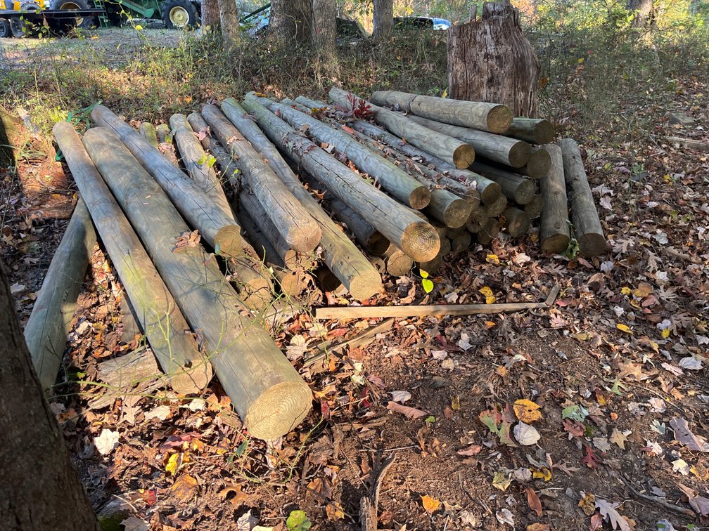 (35) 8’ Treated Posts