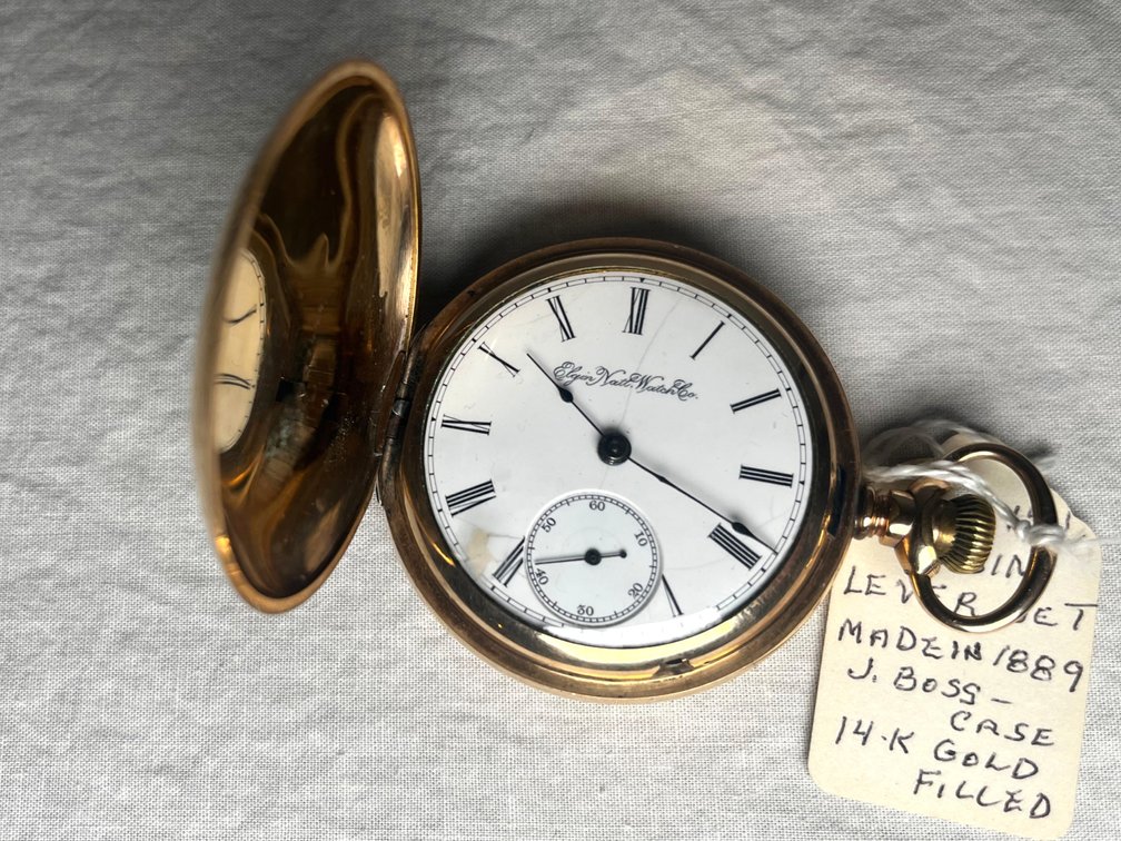 1889 J. Boss Pocket Watch
