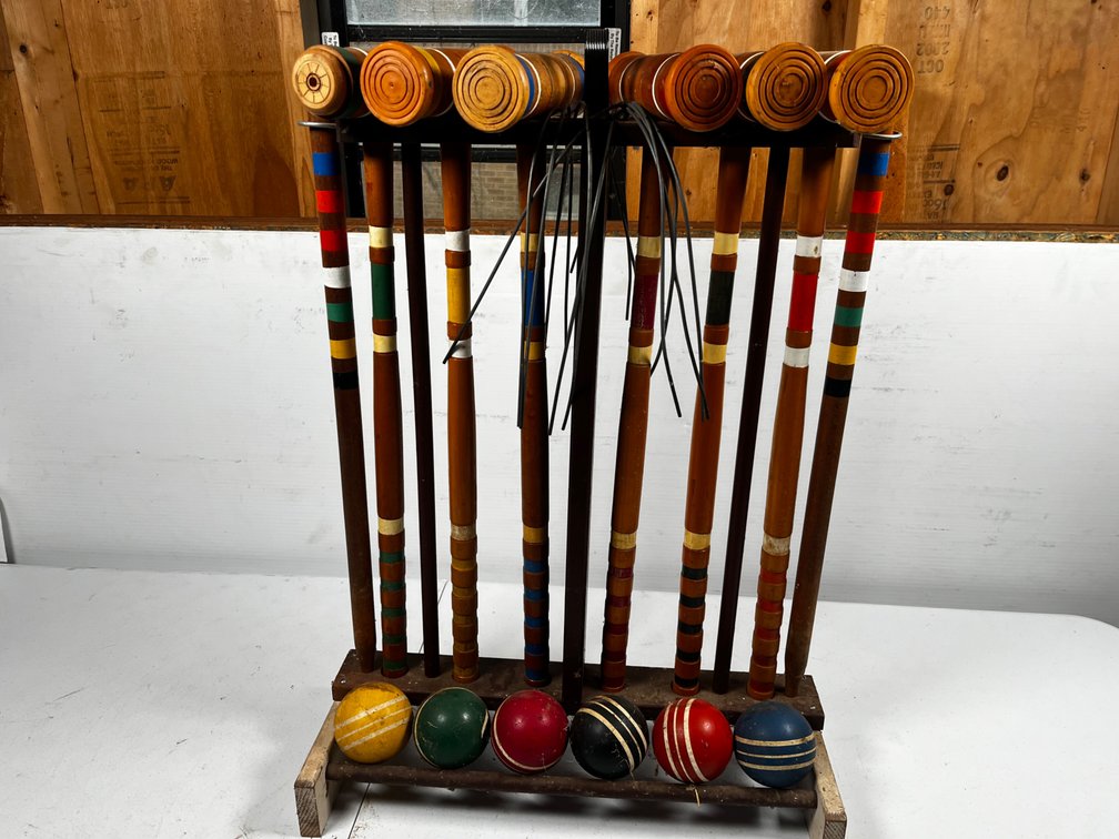 Vintage Croquet  Set