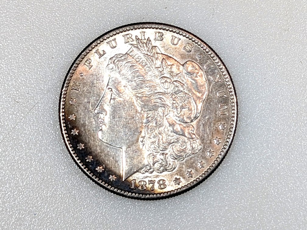 1878-S Morgan Silver Dollar 7 Tail Feathers