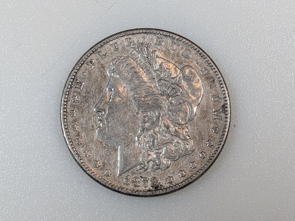 1878-S Morgan Silver Dollar 7 Tail Feathers