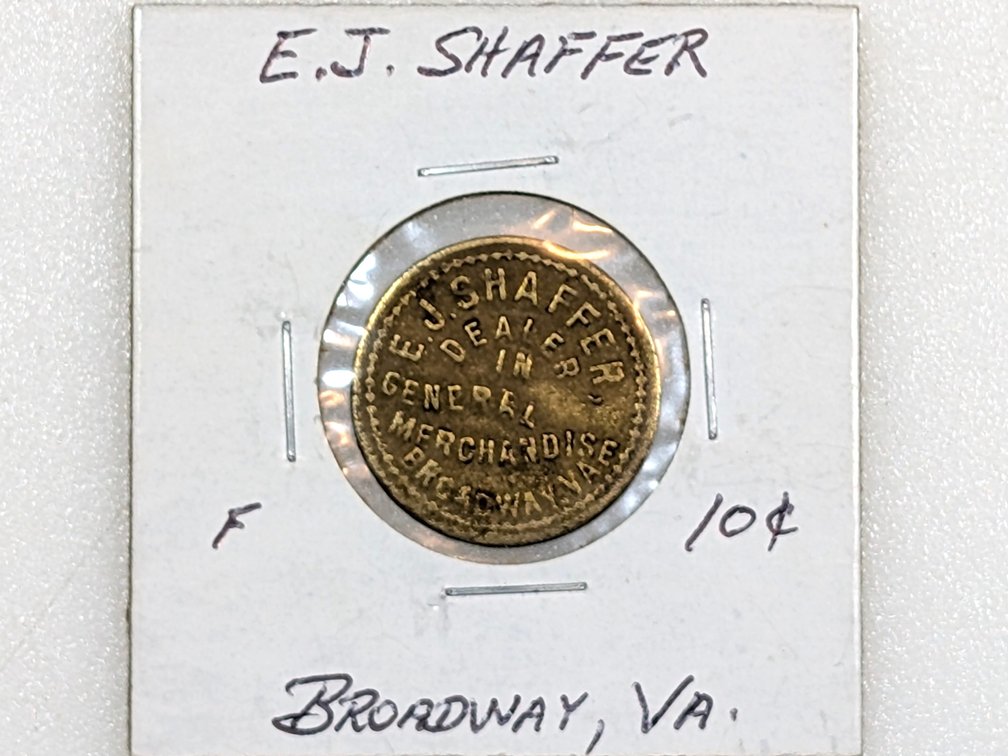 E.J. Shaffer 10 Cent Store Token