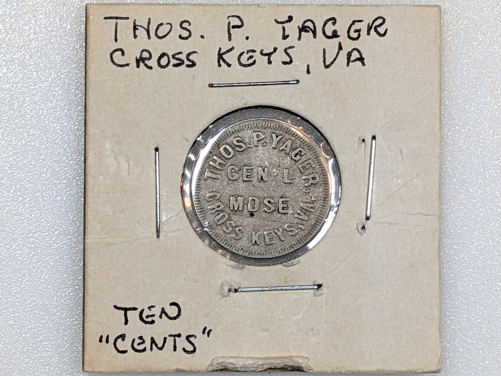 Thos P Yager 10 Cent Store Token