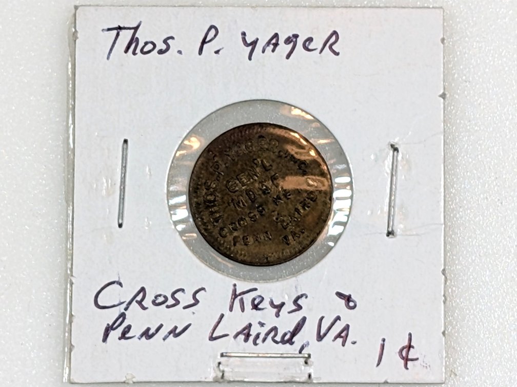 Thos P Yager 1 Cent Store Token