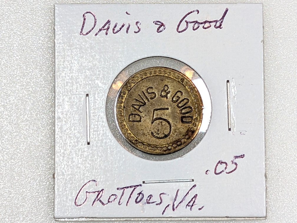 David & Good 5 Cent Store Token