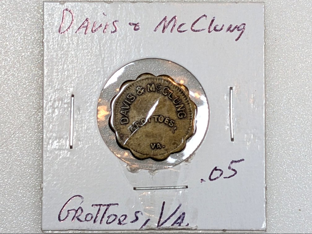 Davis & McClung 5 Cent Store Token