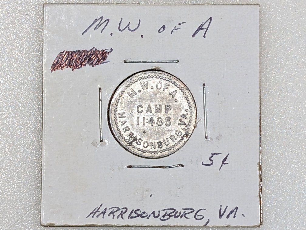 M.W. Of A 5 Cent Token