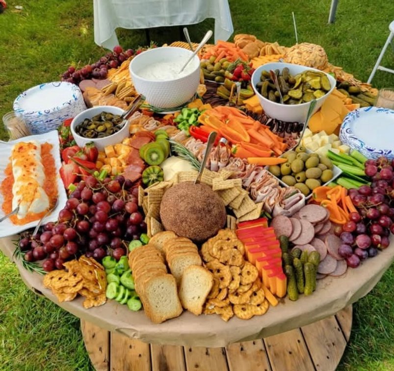 Charcuterie Grazing Table For 50 People By The Cheese Place