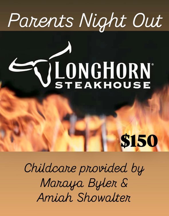 Date Night! Longhorn Steakhouse Gift Card and Childcare