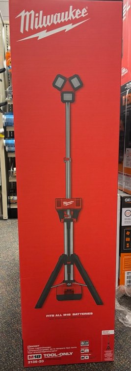 Milwaukee M18 Rocket Tower Light/Charger - New