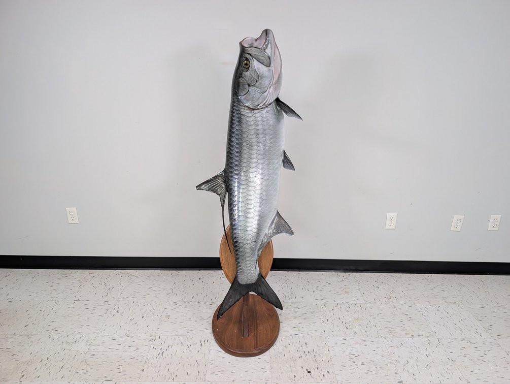 Tarpon Replica On Walnut Base
