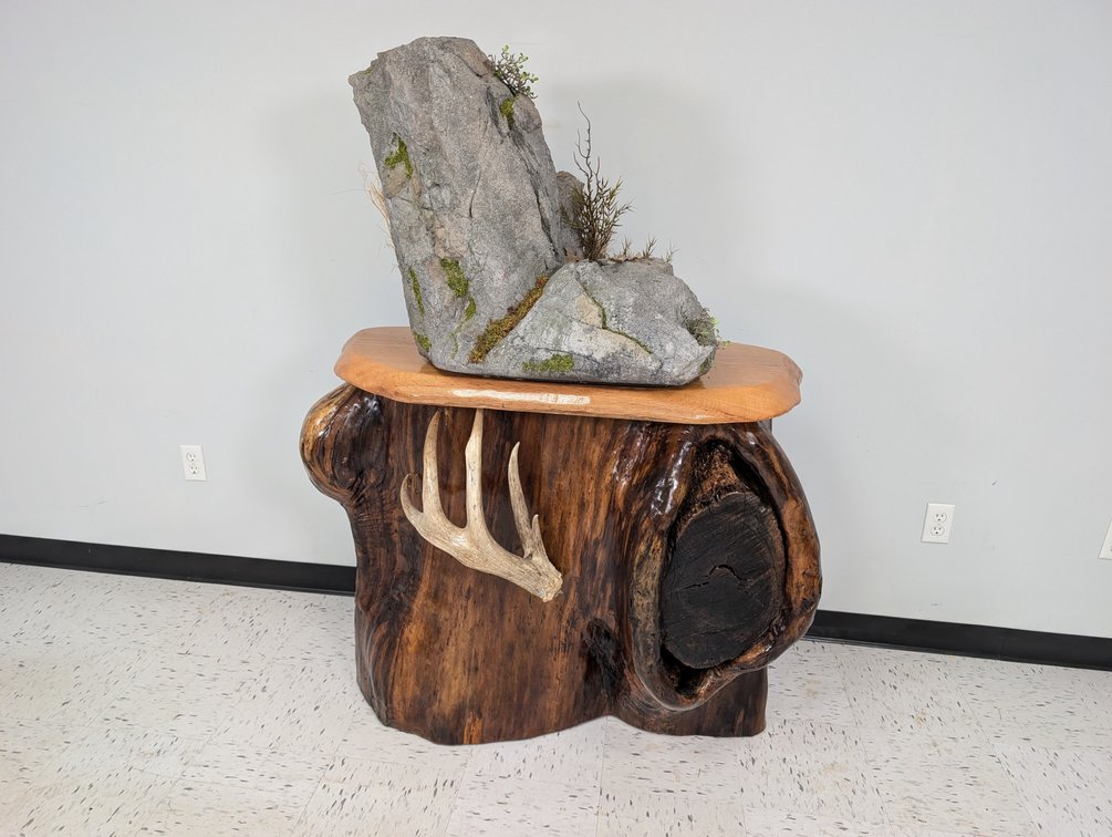 Walnut And Cedar Table
