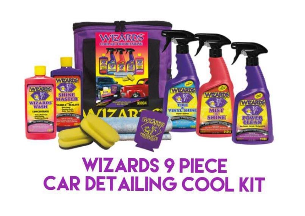Wizards 9-piece Car Detailing Kit