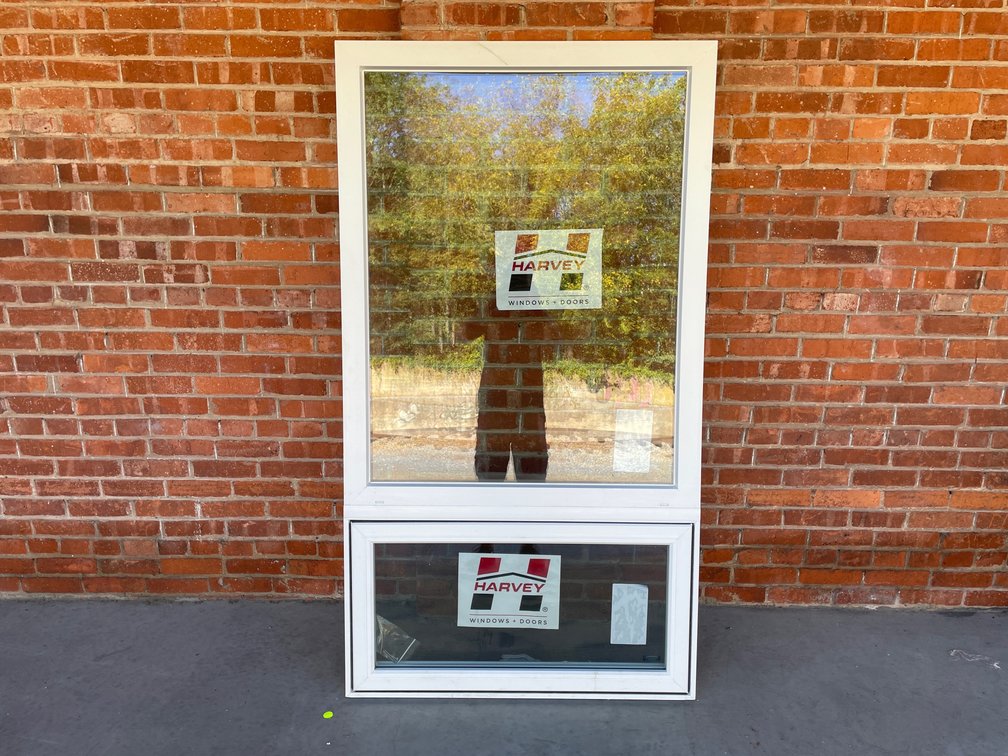Lot of (3) Harvey vinyl windows