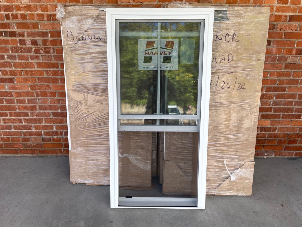 Lot of (6) Harvey vinyl windows