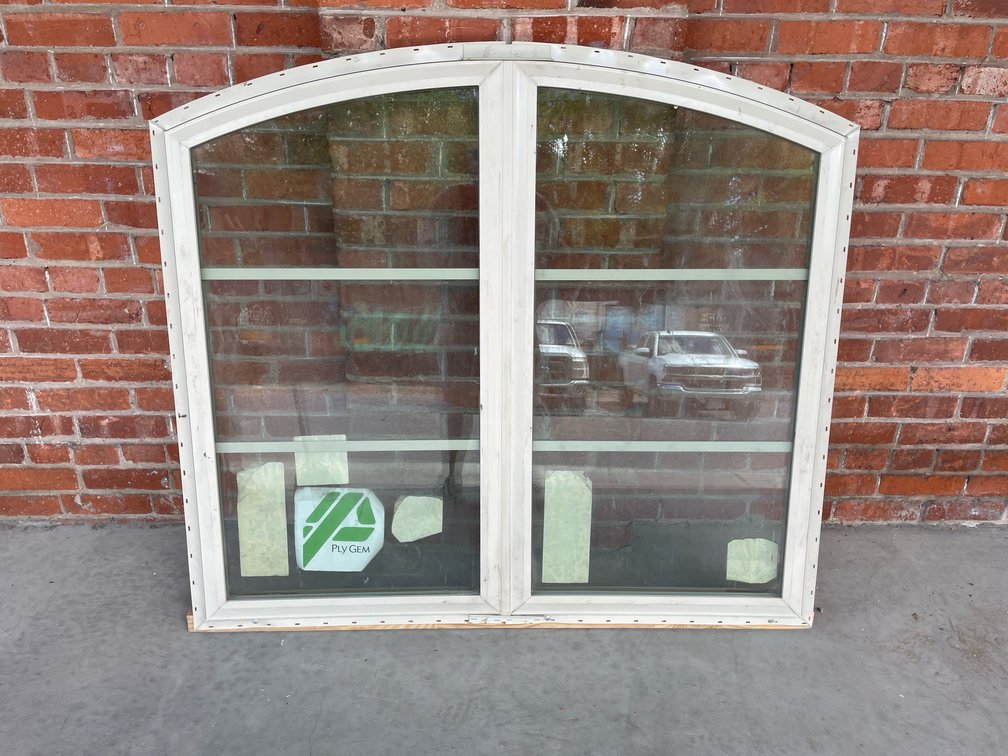 Ply Gem tan vinyl window