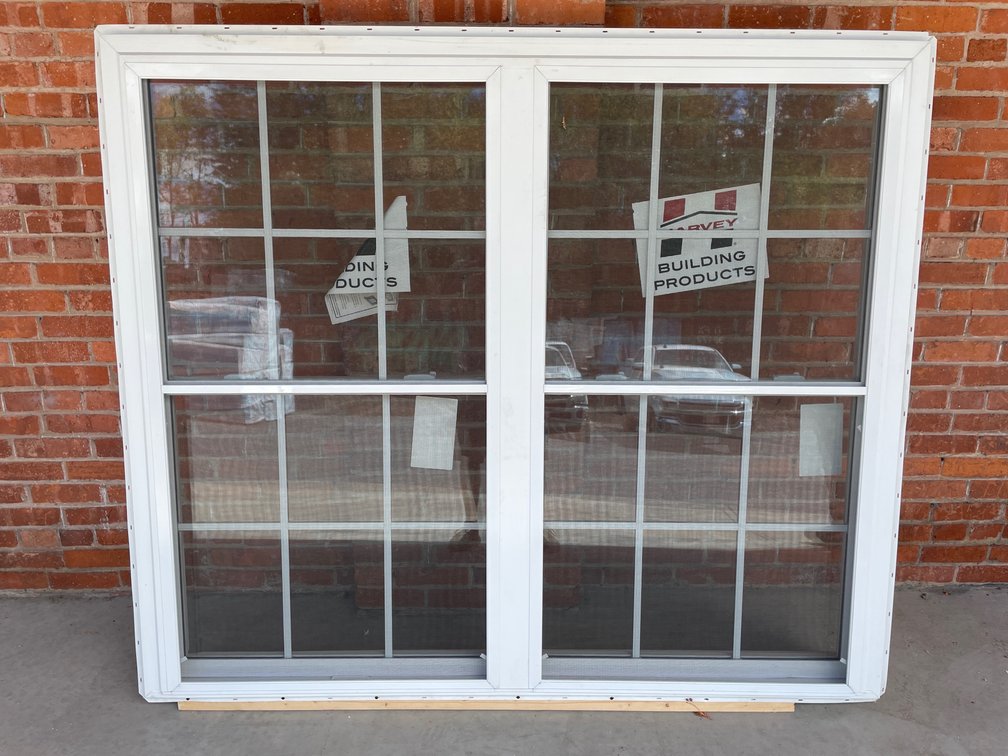 Harvey vinyl double window