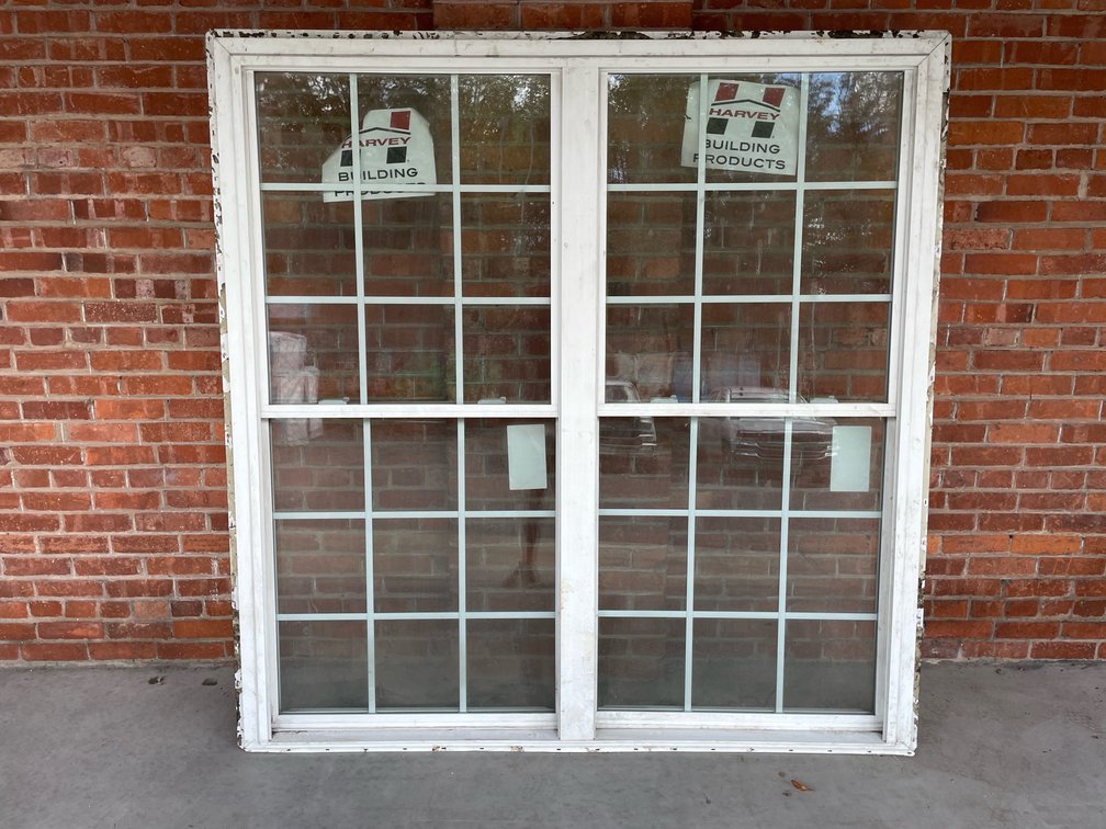 Harvey vinyl double window