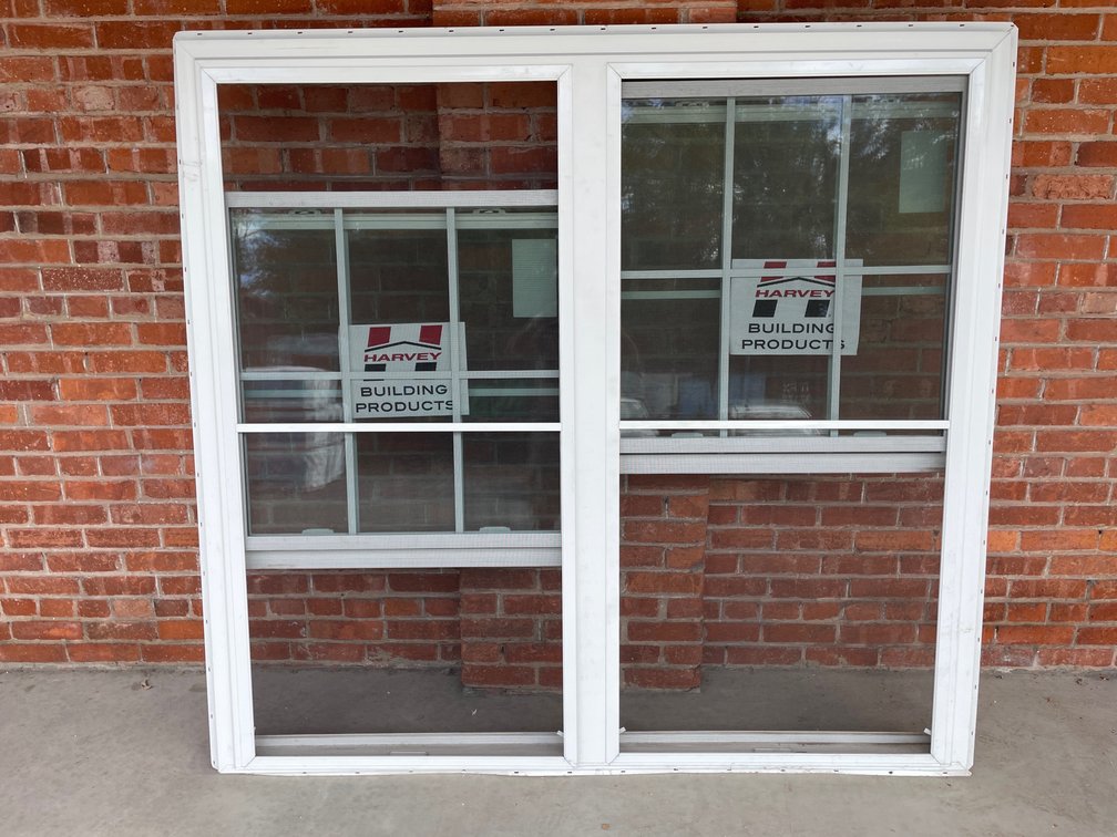 Harvey vinyl double window
